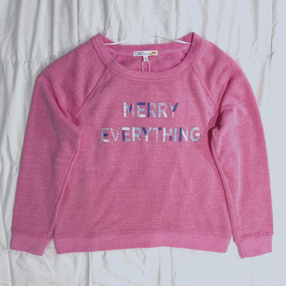 C&C California Medium Pink Sweater